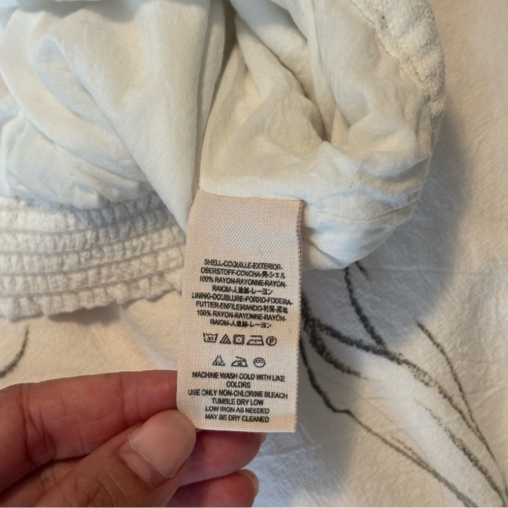 Free People Women’s Size Large Cream White Drapey Dreams Surplice Tank Top - Picture 6 of 10